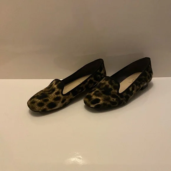 Leopard Print pony hair loafers with - Picture 2 of 11